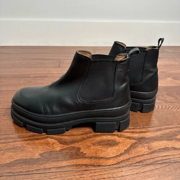 ICHI Women’s Jemma Leather Chelsea Ankle Boot - Picture 6 of 12